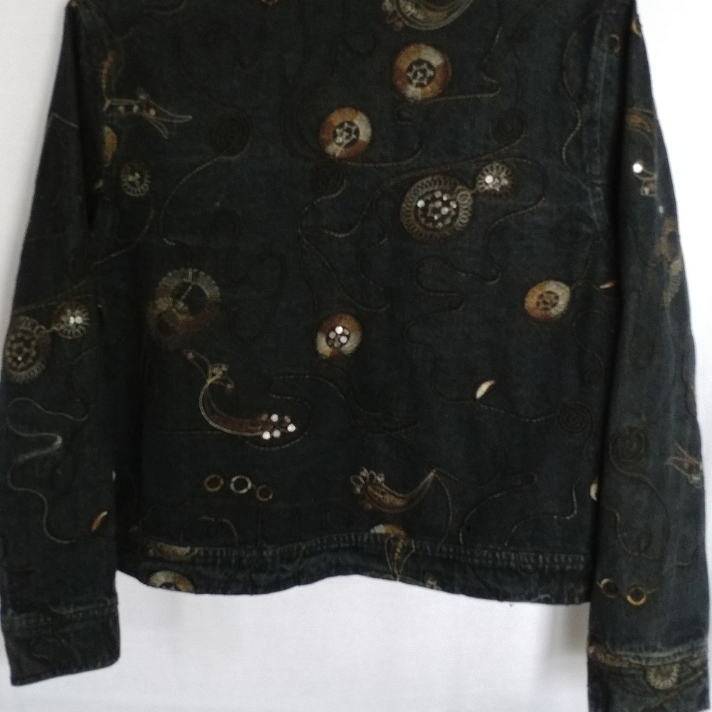 Keren Hart Denim Jacket Rhinestone - Picture 5 of 7